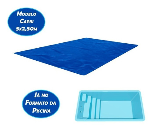 Capa Manta Térmica P/piscina Igui Capri 5 X 2,50m 500 Micras