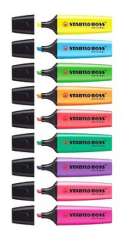 Marca Textos Stabilo Boss Neón Caja C/9 Piezas Combinado 