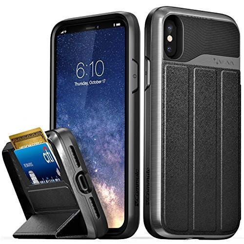 Estuche Para Cartera Vena Para iPhone XS / X, [vcommute] [pr