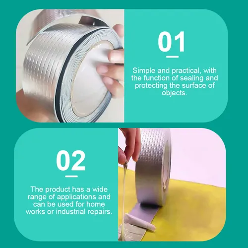 Cinta Para Techos, Lámina De Aluminio, Impermeable, Resisten