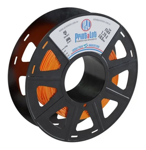 Imagen 1 de 1 de Filamento 3D Flex Printalot de 1.75mm y 500g naranja