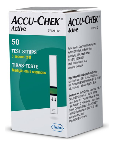 Tiras Para Medir A Glicemia Accu-chek Active Com 10 Tiras