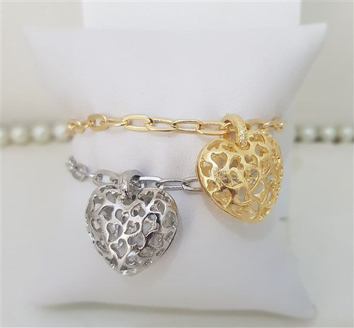 Pulseira Com Coração Vazado 4234