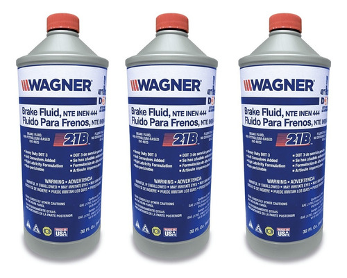 Liquido De Freno Dot4 Wagner 946ml (3 Unidades)