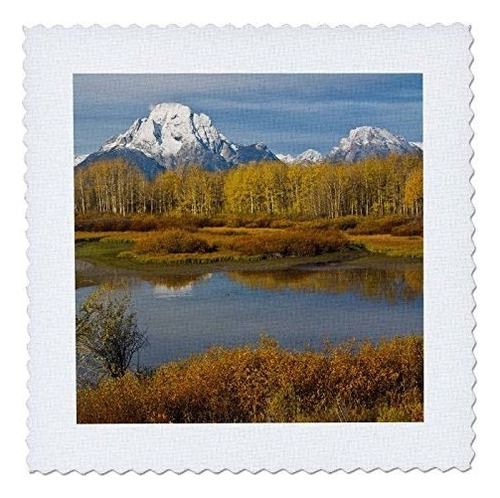 Edredón 3d Rose Autumn Oxbow Parque Nacional Grand Teton Wy