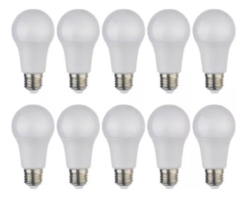 Packx10 Ampolletas Led A60 E27 13w Certificado Sec Hogar