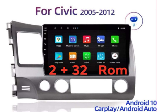 Consola Estereo Honda Civic 05 12 Pantalla Android Wifi 2ram