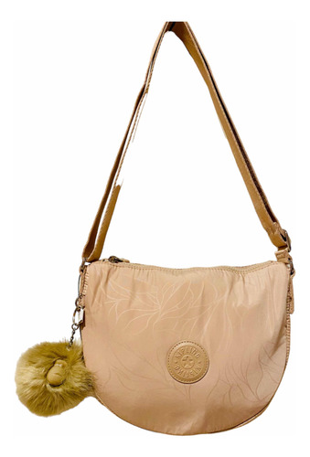 Bolsa Kipling Rosa Leaf Milton Mujer Original Cierre Ki1665