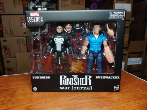 Hasbro Marvel Legends Series Punisher Y Bushwacker Nuevo