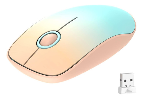 Silent Wireless Mouse, Fd V8 2.4g Fashion Power Ultrathin In