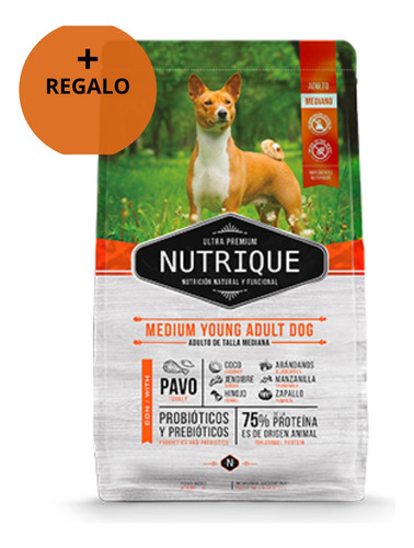 Alimento Vitalcan Nutrique Perro Adulto Talla  Medium 3kg