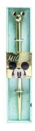 Lapicera Boligrafo Mickey & Minnie Mooving Gold 232459