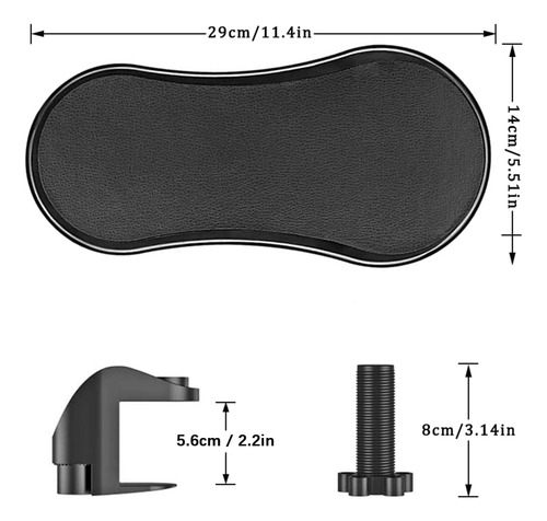 Soporte Apoyabrazos Para Computadora Escritorio - Giratorio