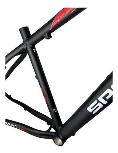 Quadro De Bicicleta Aro 29 Alumínio Mod Cadense Special Life Cor Preto/branco