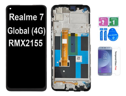 Marco De Pantalla Lcd For Realme 7 Global 4g Rmx2155