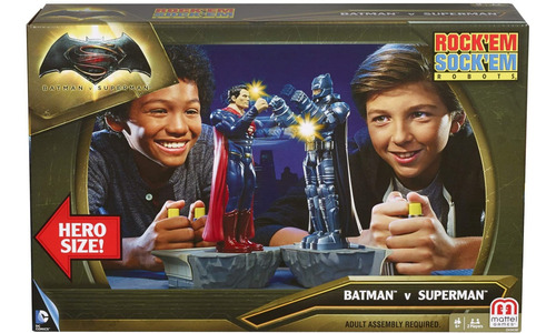 Mattel Games Niño Pelea Batman Vs Superman Muñecos Boxeador