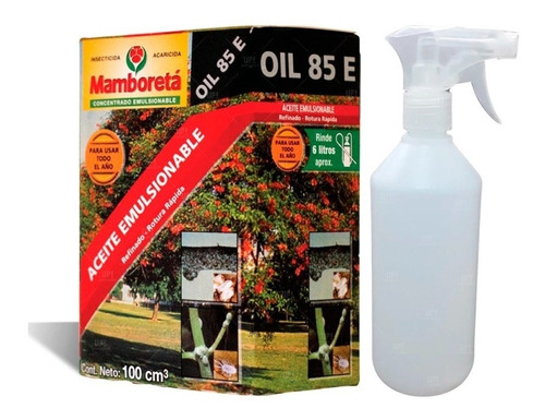 Mamboretá Insecticida Oil 85 E 100cc Con Pulverizador Grow