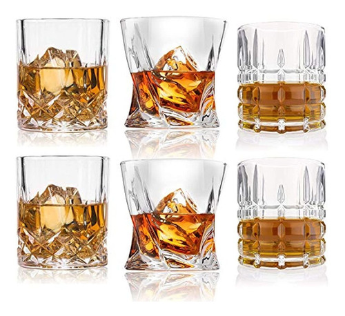 Copas De Whisky Premium 10, 11 Oz Scotch Vasos Set De 6 /vas
