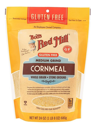 Bob's Red Mill Gluten Free Medium Grind Cornmeal 680 G