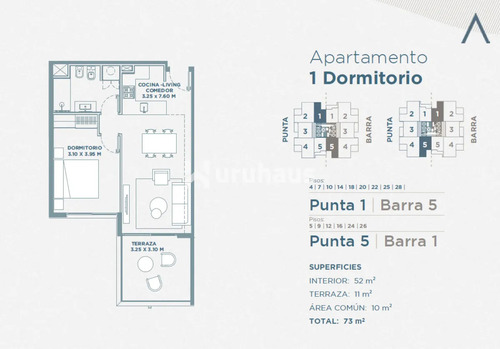 Venta Apartamento 1 Dormitorio A Estrenar Atelier By Le Parc