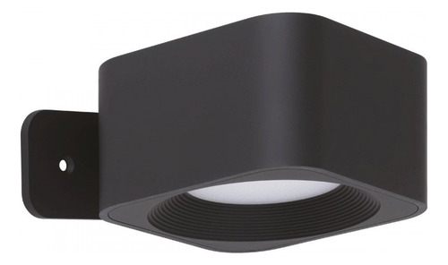 Aplique Inalámbrico Recargable Usb Touch Regulador Led 1x5w Estructura Negro