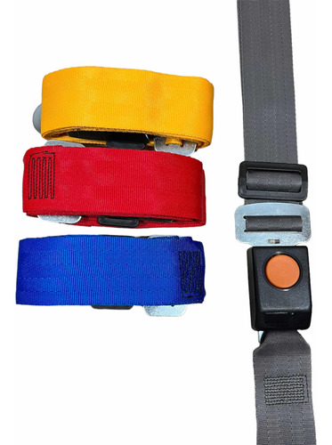 Cinturon De Seguridad Fijo 2 Puntos Colores