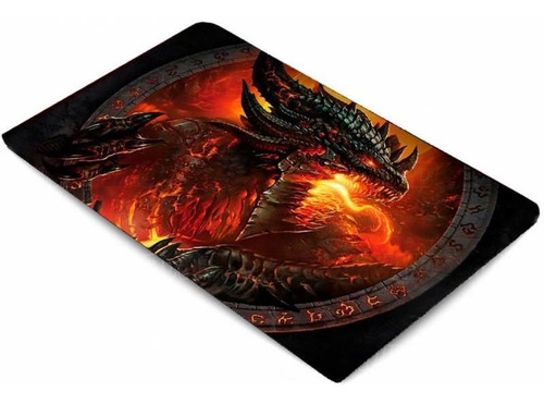 Mouse Pad Gamer Personalizado Grande Dragão De Fogo 7035c01