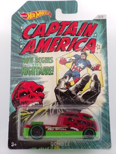 Hot Wheels Qombee Captain America 8/8 Red Skull 2016