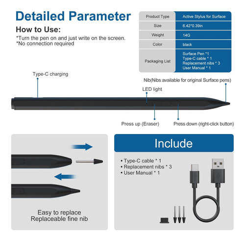 Microsoft Surface Pen For Surface Pro 3, Surface Pro