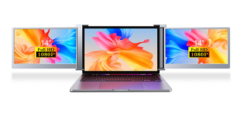 Imagen 10 de 10 de Monitor Portátil Triple Ips De 14 Pulgadas Con Extensor De D