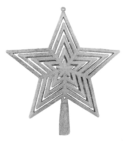 Puntal Estrella Brillante De Arbolito Navidad, 23 Cm 12787 