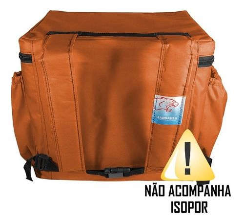 Imagem 5 de 6 de Bolsa Mochila Bag Delivery Lona S Lanche Sem Isopor 35cm