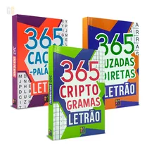 Comprar Kit Letrão 3 Livros - 365 Caça Palavras + 365 Criptogramas + 365 Cruzadas Diretas