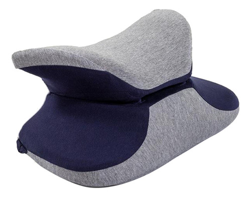 Almohada De Siesta Almohada De Cuello Trasero Azul Oscuro