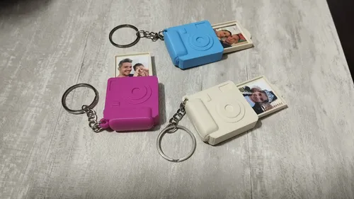 Llavero Camara Con Porta Foto - Especial San Valentin
