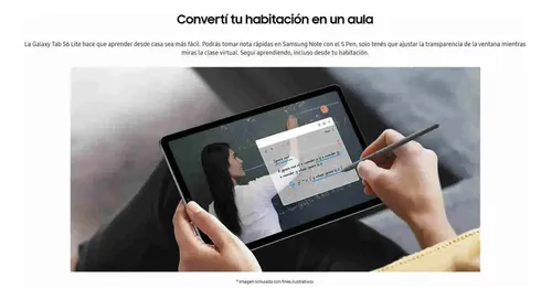 Tablet Samsung s6 lite wifi 128gb 4gb caneta spen e teclado