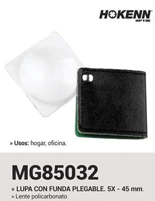 Imagen 2 de 5 de Lupa Hokenn Mg85032 5x - 45mm Plegable De Bolsillo