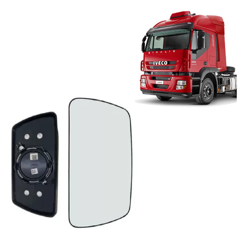 Vidro Retrovisor Ivec Stralis Cursor Tector Com Desembaçador