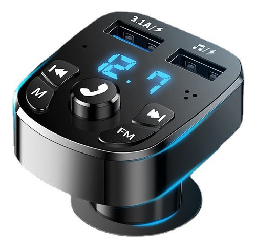 Receptor Bluetooth Autos Transmisor Fm Mp3 Carga Rapida Usb