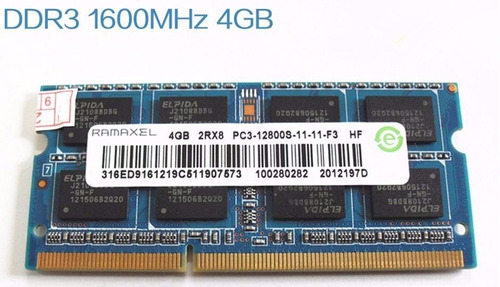 Memoria 4gb Ddr3 1333 Mhz Micron Pc3-10600 Sodimm Laptop