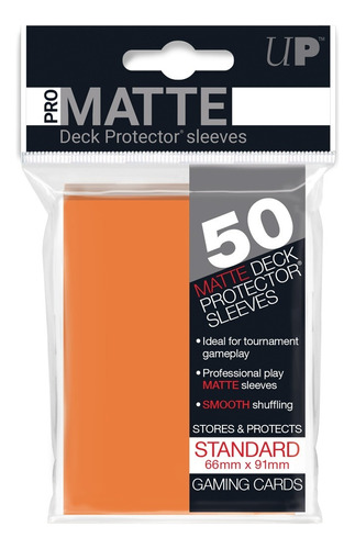 Folio Ultra Pro Standard Matte Naranja X50 Muy Lejano