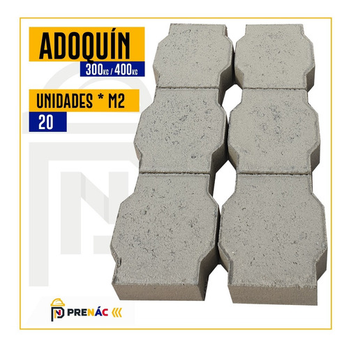 Imagen 2 de 7 de Adoquín Hexagonal - Adoquín De Calle - Adoquín Clásico