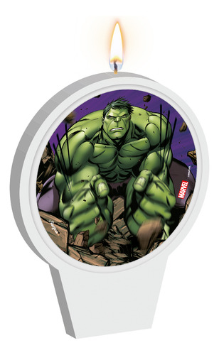 Vela Plana Mêsversário Festa Hulk Aniversário