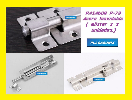 Imagen 5 de 10 de Pasador De Acero Inoxidable Modelo P-79 Blister X 2 Unidades