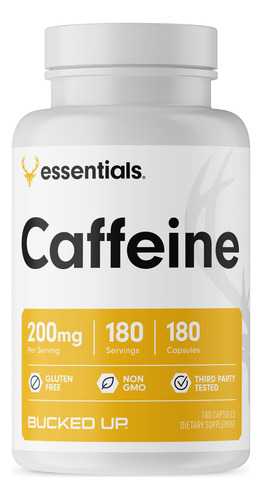 Bucked Up Cafeína 200 Mg Por Porción, Bucked Up Essentials