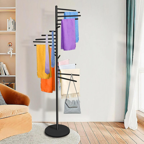 Organizador De Bufandas De 20 Niveles Y 152 Cm De Altura En
