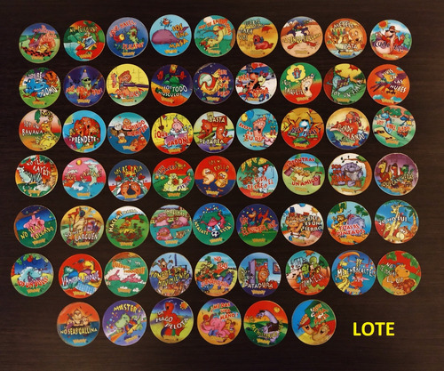 Coleccion Completa 60 Tazos Yummy Gelatin Mensajes Animales