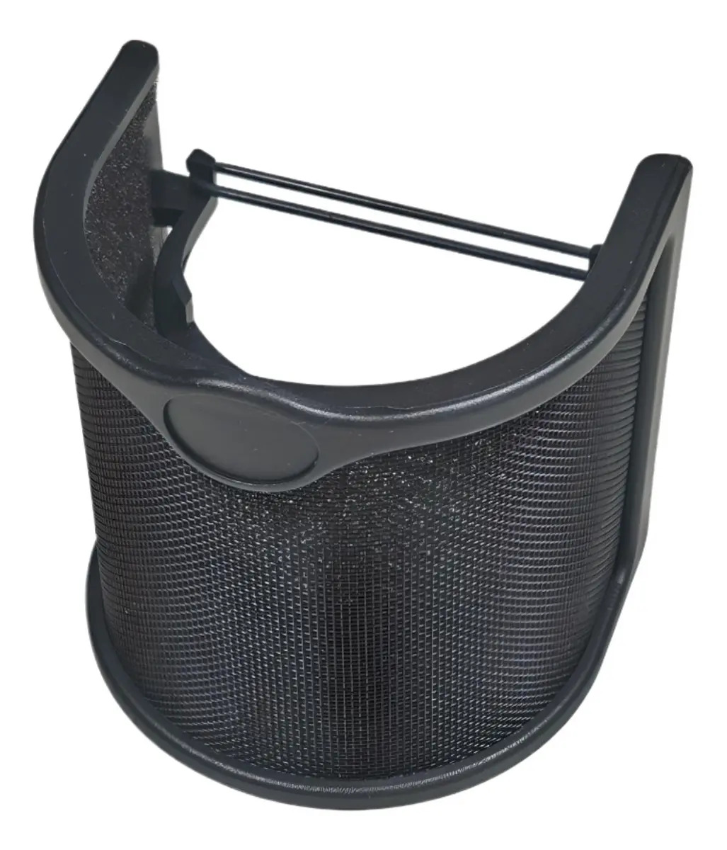 Anti Puff Pop Filter Curvo C P/ Microfone Grande Podcast Cor Preto