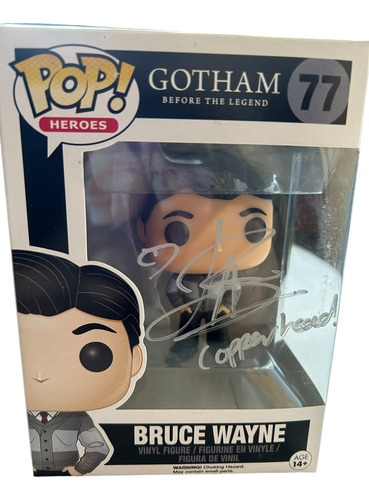 Funkopop Bruce Wayne Gotham Autografado Lesley-ann Brandt