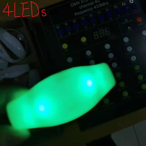 Imagen 9 de 10 de Luces Led Brazaletes Led Con Logo Fiestas Concierto Eventos